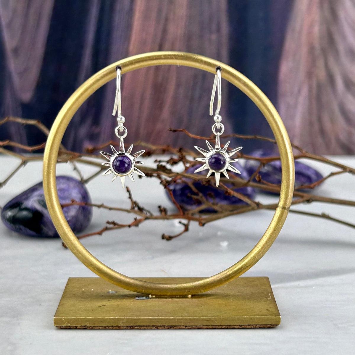 Delicate Amethyst Earrings
