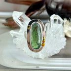 Large Size Green Kyanite Ring