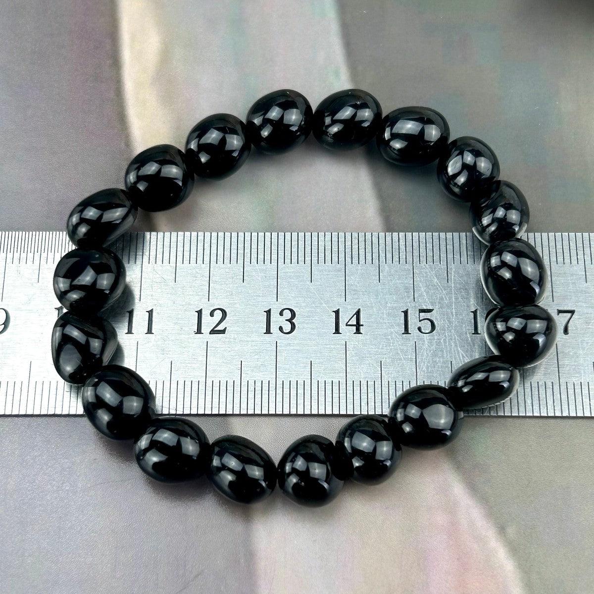 Black Obsidian 8mm Bead Bracelet