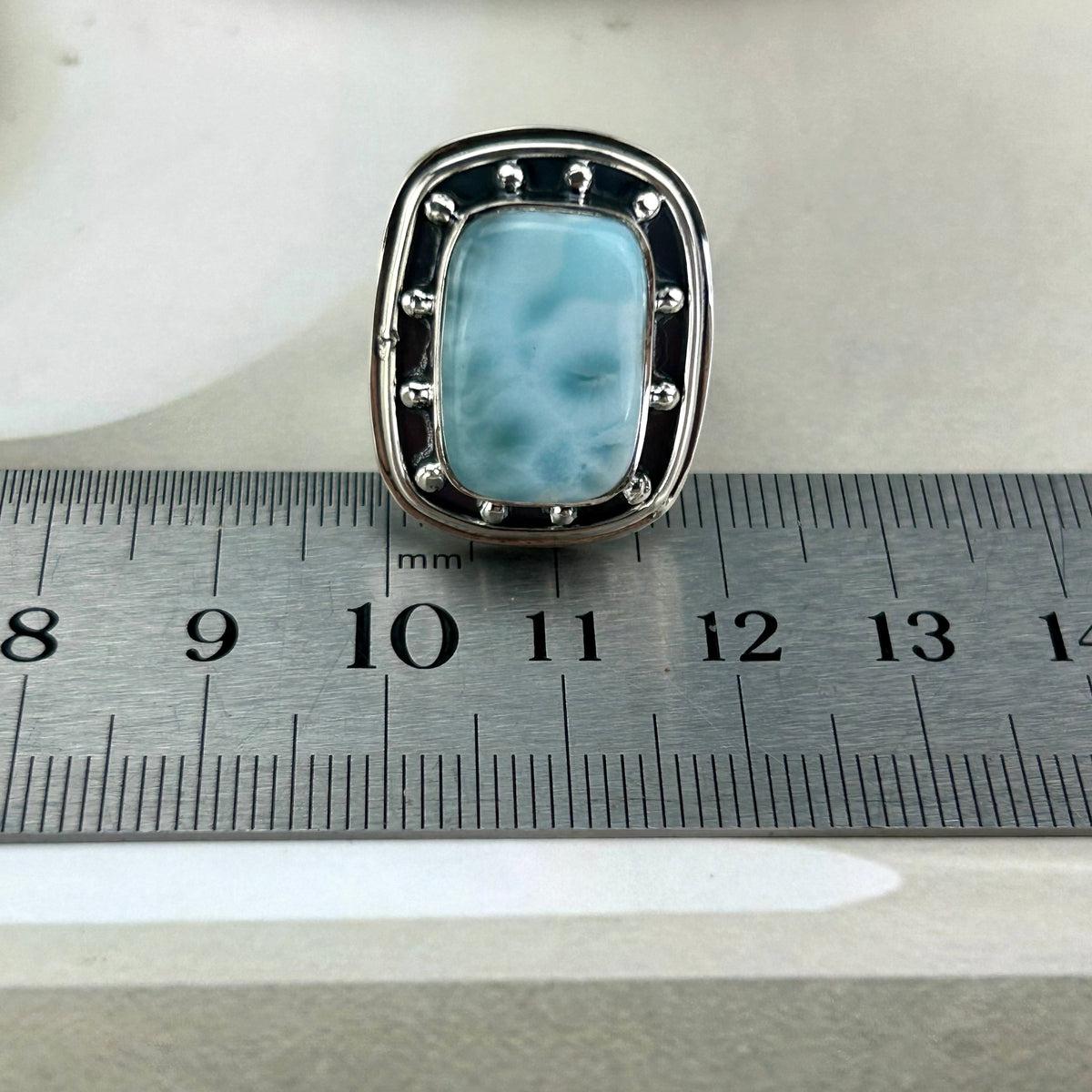 Genuine Larimar Ring
