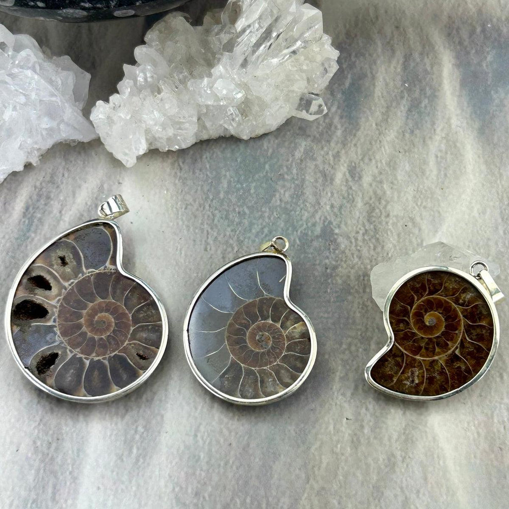 Spiral Stone Pendant