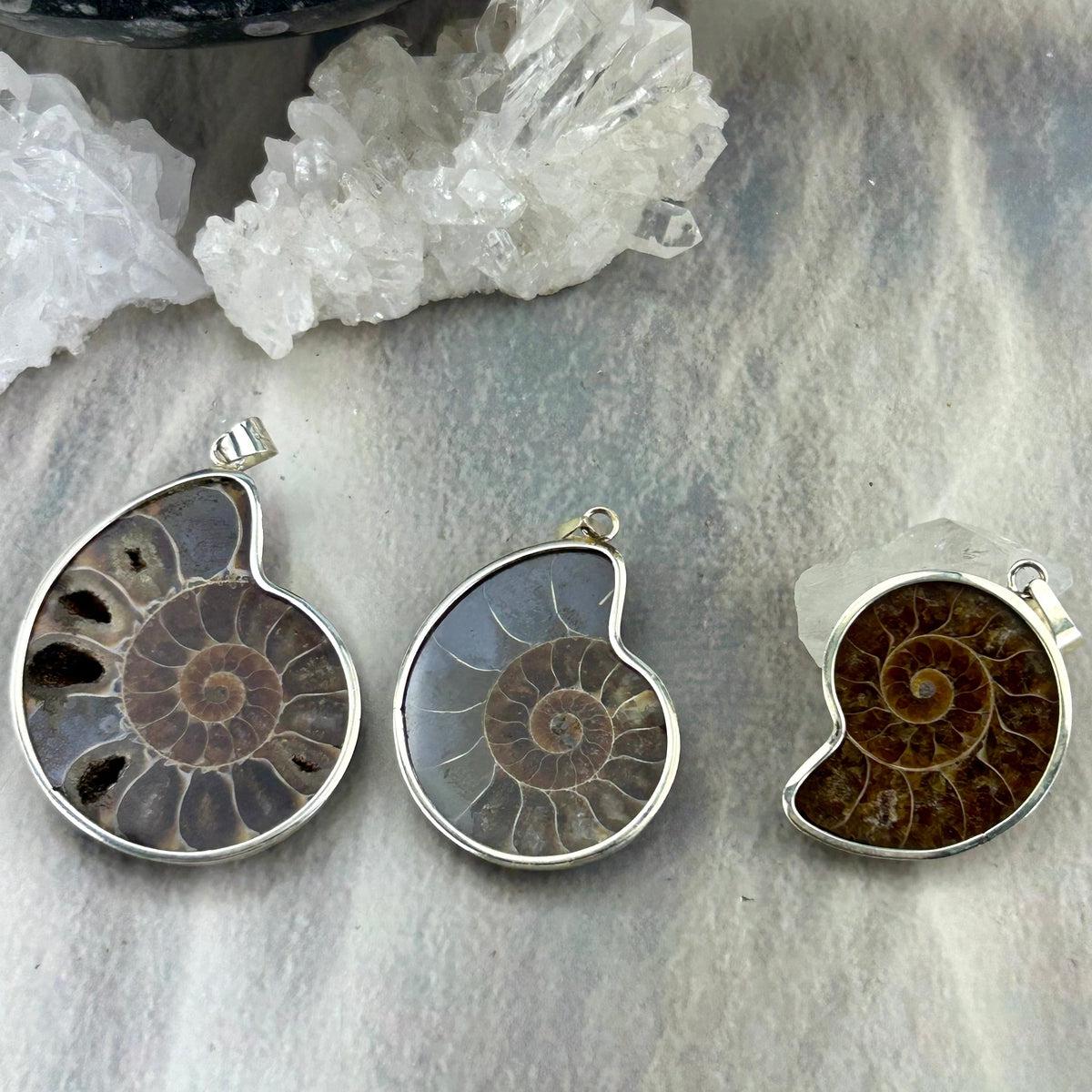 Spiral Stone Pendant