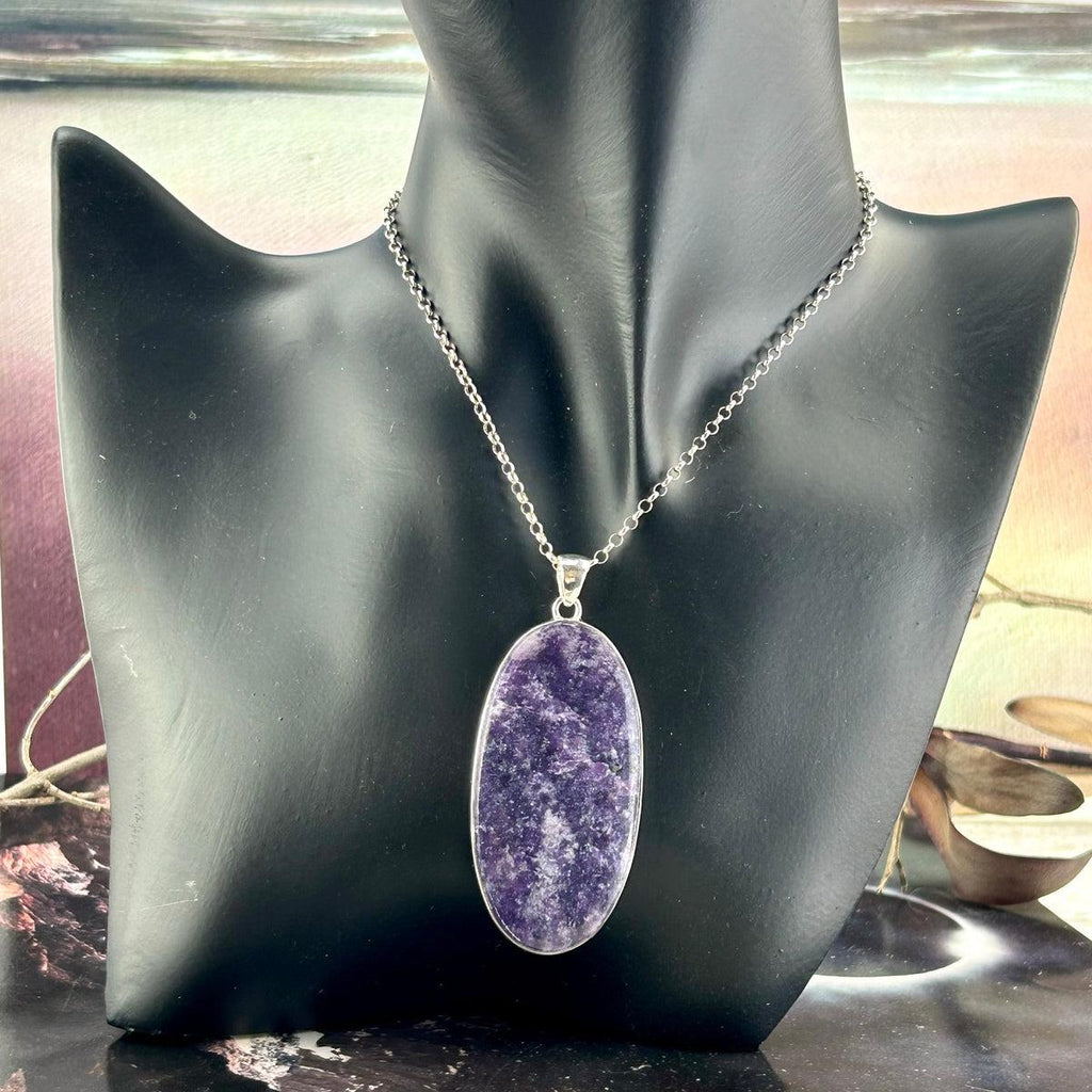Lepidolite Large Pendant