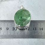 Green Fluorite Oval Pendant