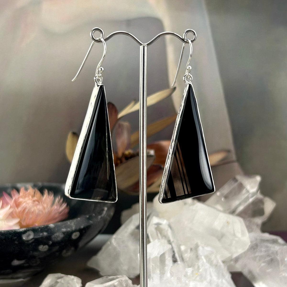 Black Banded Crystal Jewelry