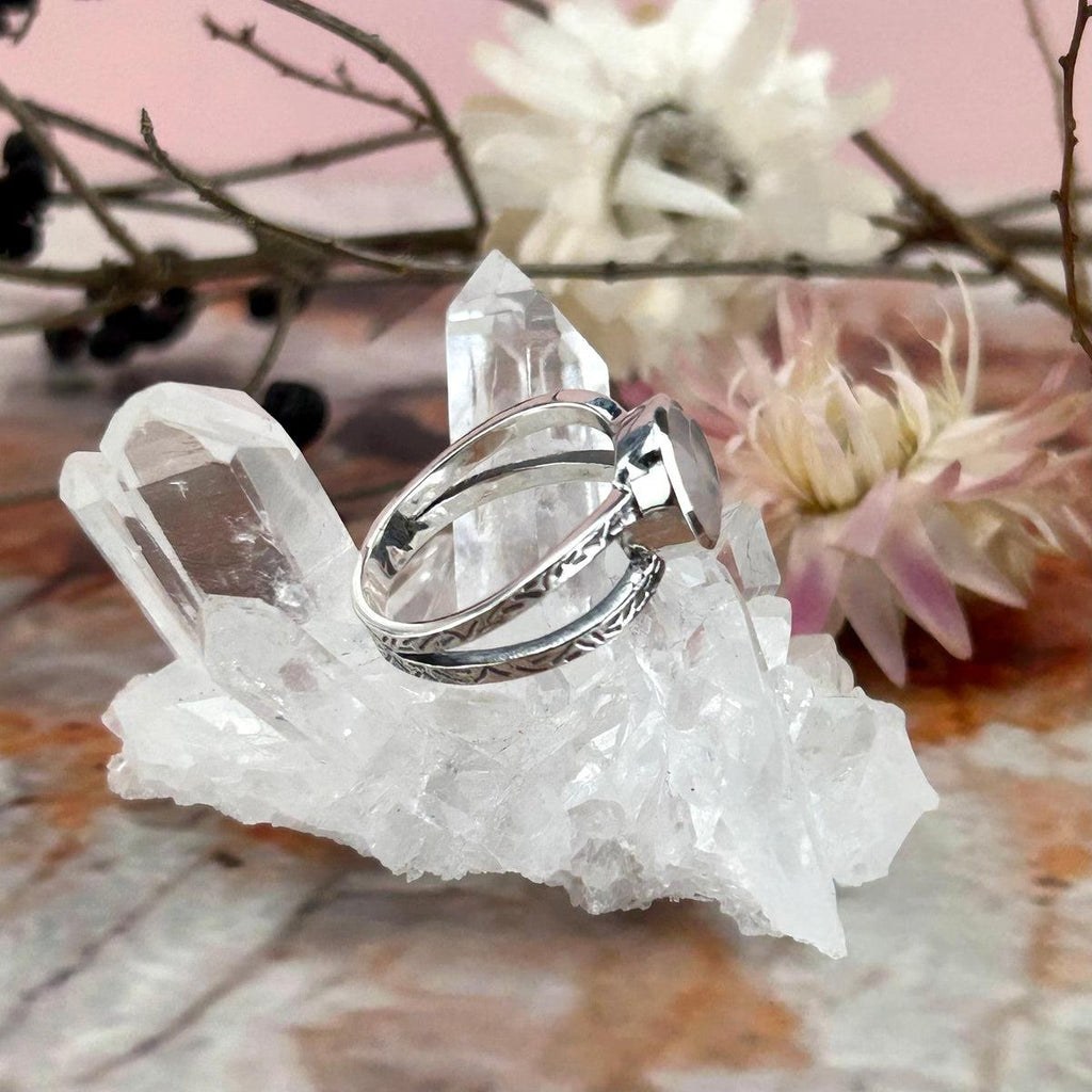 Oval Rose Quartz Ring