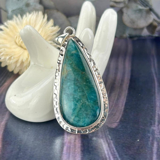 Apatite Elongated Teardrop Pendant