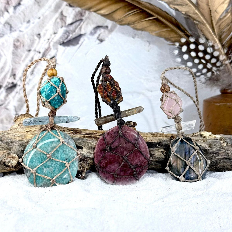 Natural Multi Crystal Pendant
