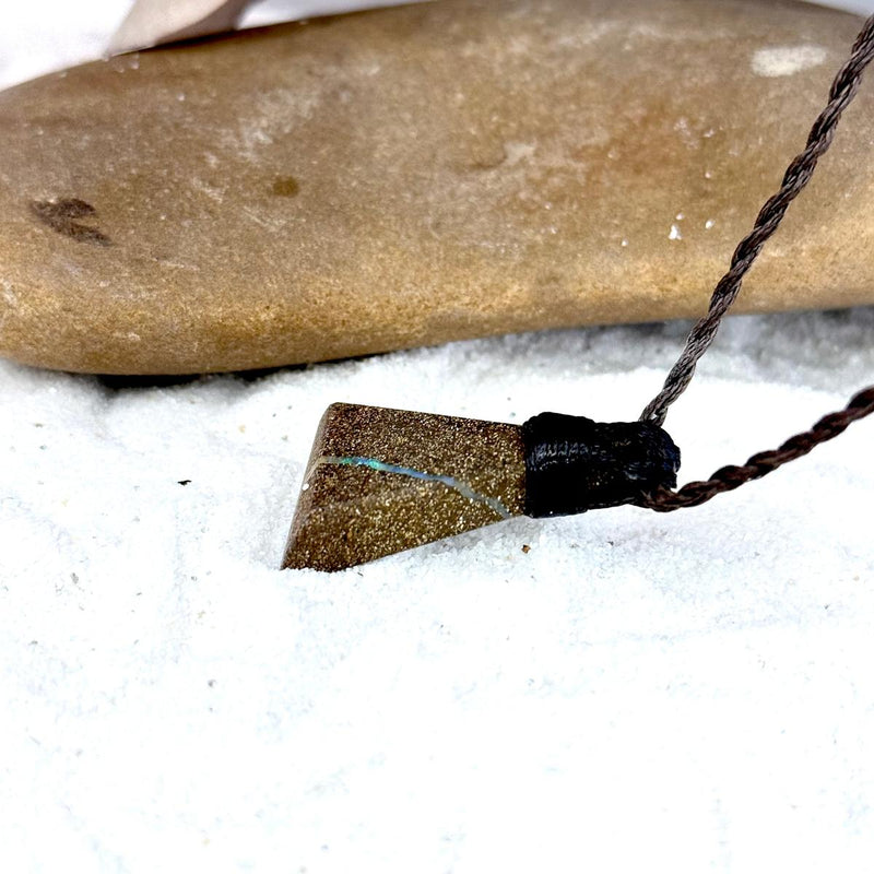Boulder Opal & Leather Cord Talisman Necklaces