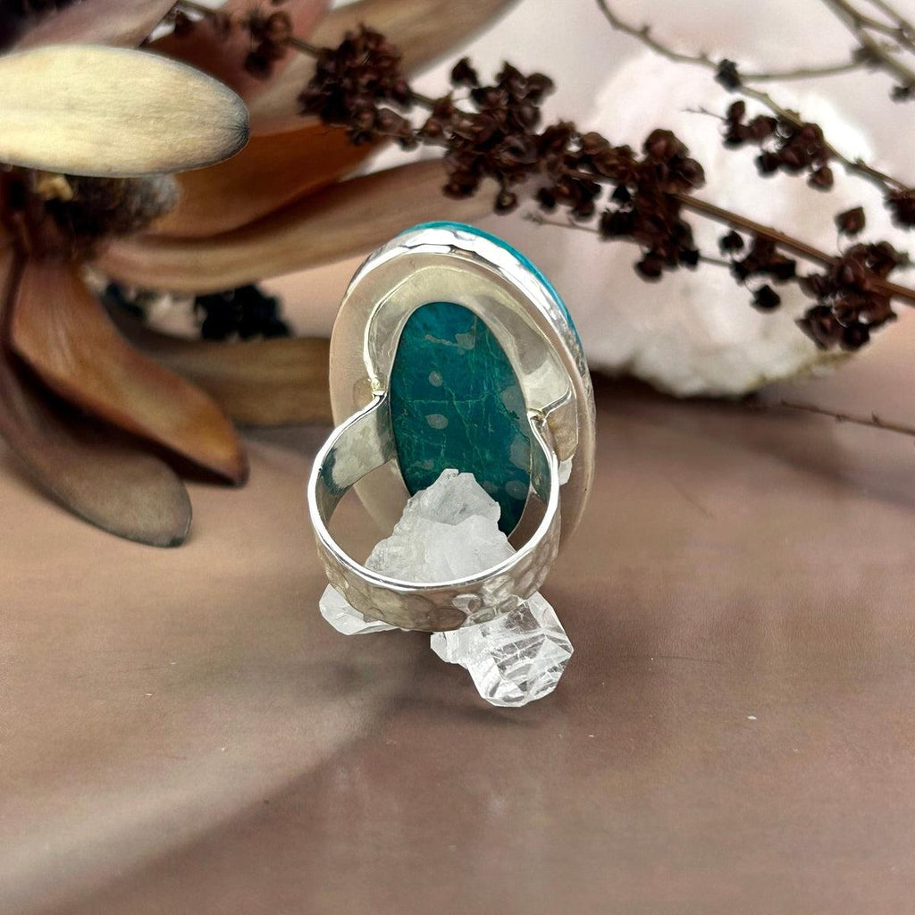Large Size Chrysocolla Ring