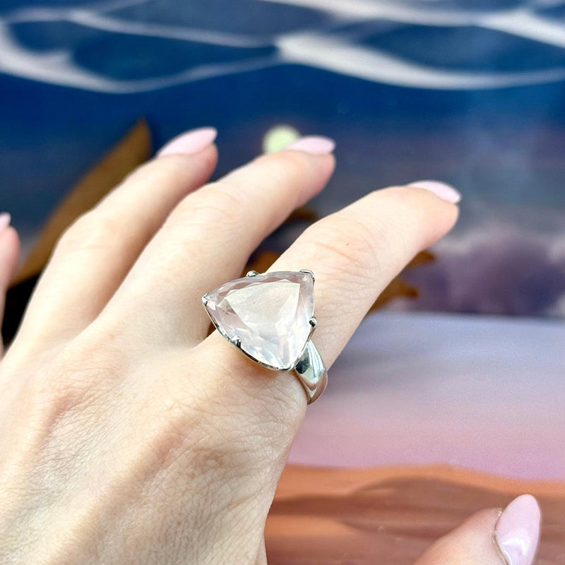 Size 9 Rose Quartz Ring