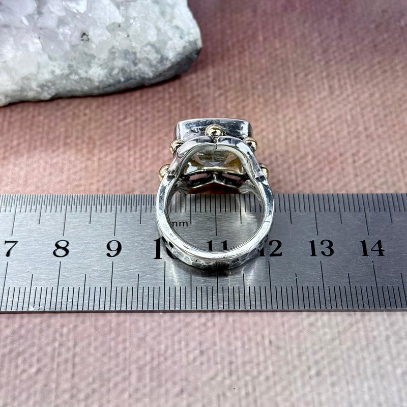 Medieval Design Gemstone Ring