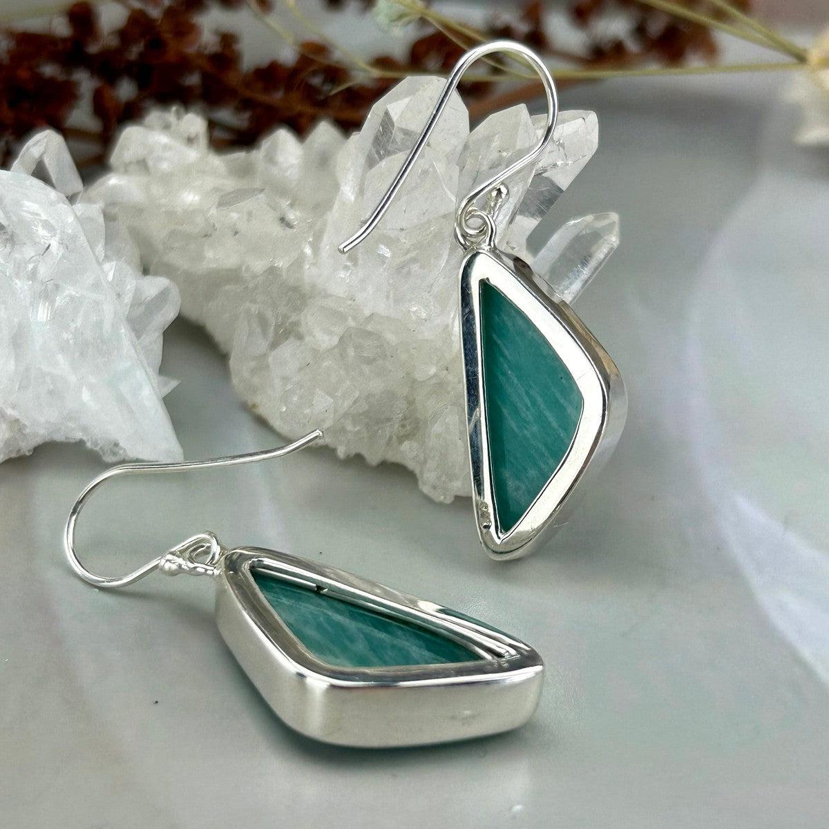 Amazonite Sterling Silver Earrings