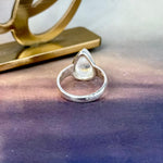 925 Silver Rainbow Moonstone Ring