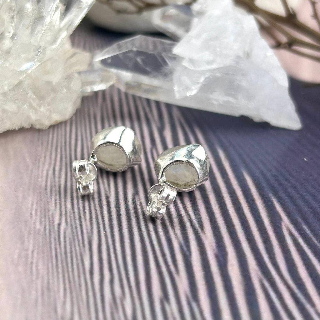 Big Moonstone Studs