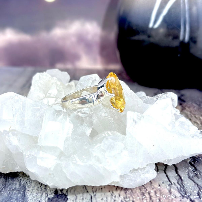 Citrine Chunky Cocktail Ring