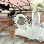 Split Band Rose Quartz Ring