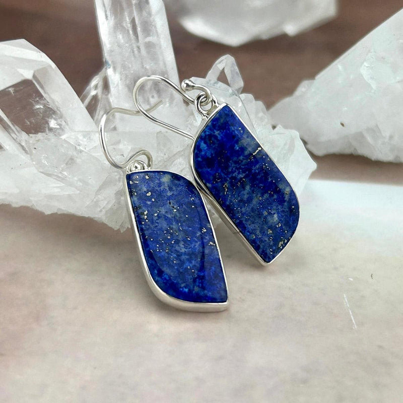 Freeform Lapis Lazuli Earrings