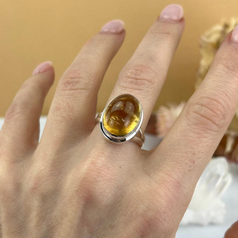 Citrine Dome Ring