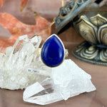 Lapis Lazuli Teardrop Ring