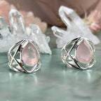 Unique Rose Quartz Ring