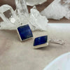 Lapis Lazuli Block Earrings