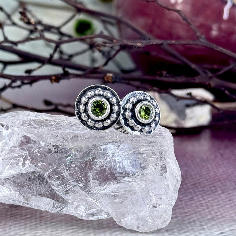 Green Zircon Earrings