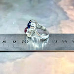 Star Ruby, Kyanite & Garnet Ornate Ring