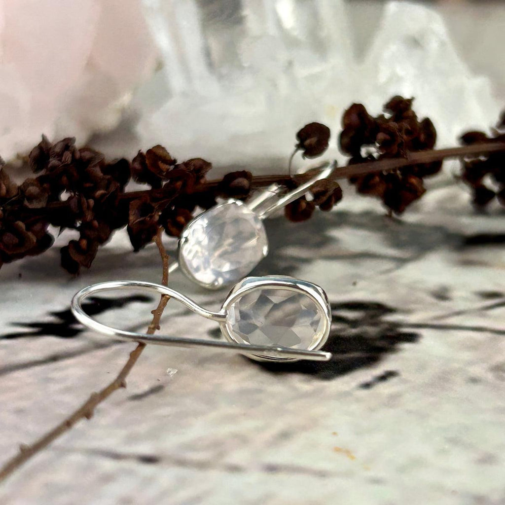 Simple Crystal Drop Earrings