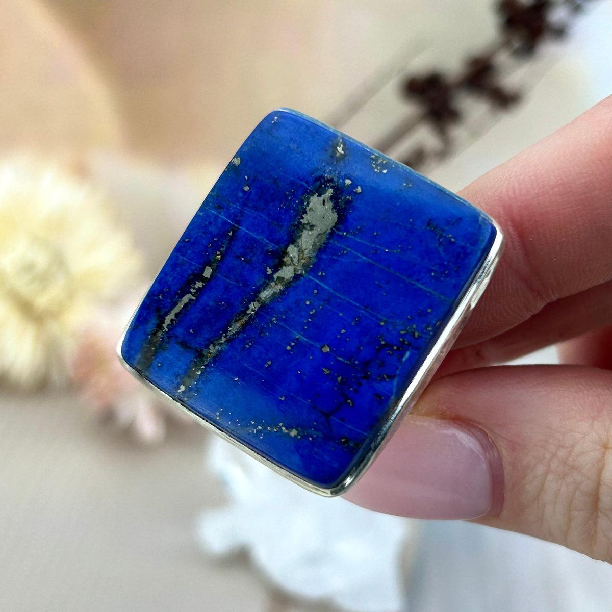 Lapis Lazuli Cocktail Ring