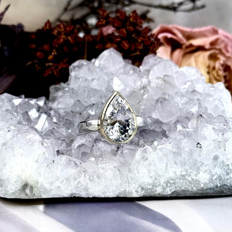 Killiecrankie Diamond Teardrop Cut Ring