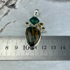 Jasper, Onyx And Citrine Pendant