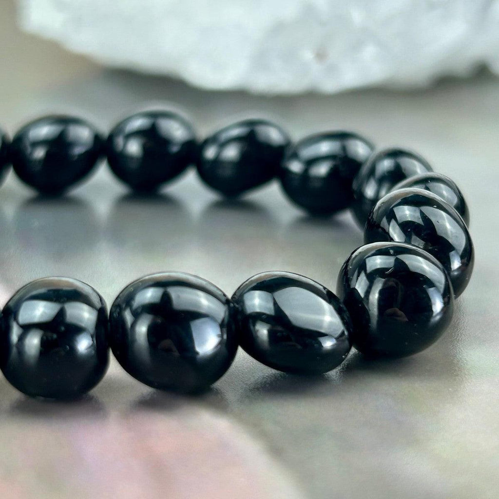 Black Obsidian 8mm Bead Bracelet