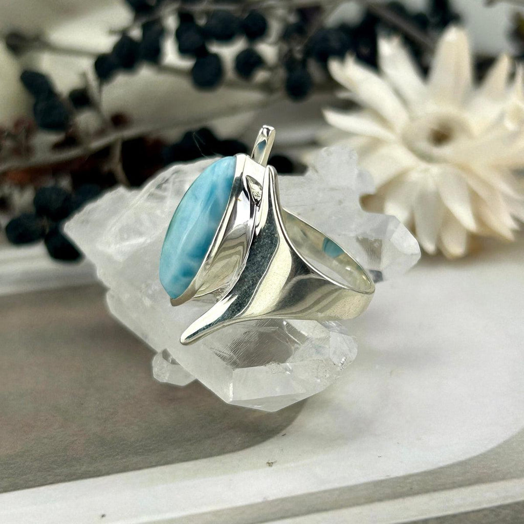 Contemporary Larimar Ring