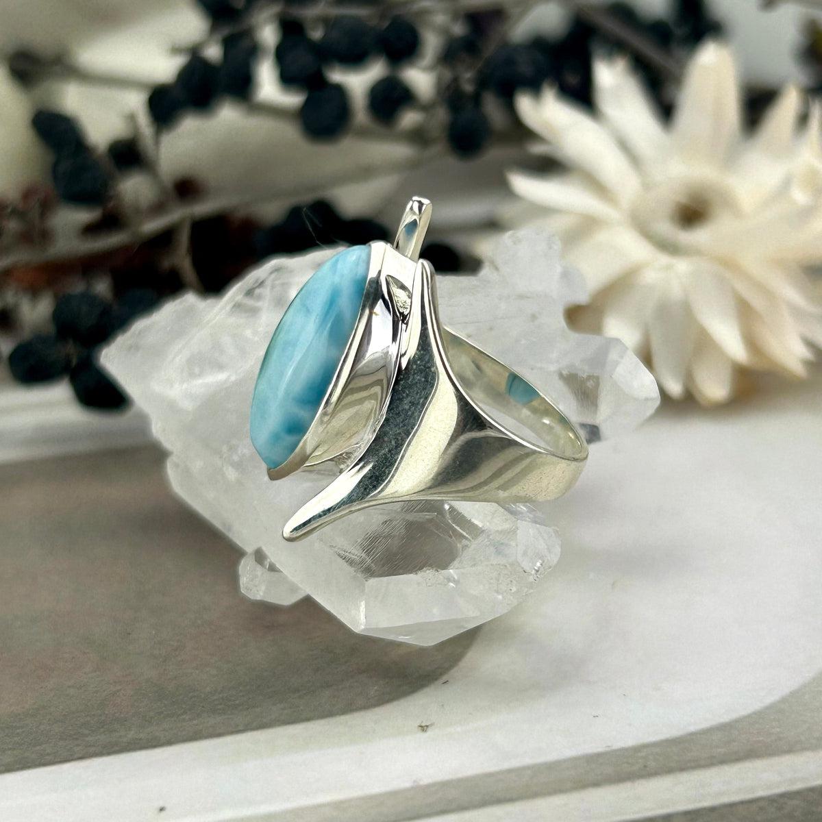 Contemporary Larimar Ring