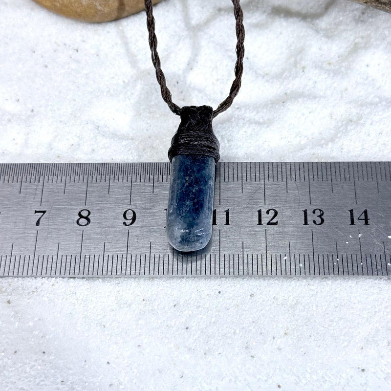 Kyanite Crystal Cord Necklace