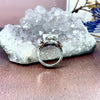 Chunky Mixed Metal Gemstone Ring
