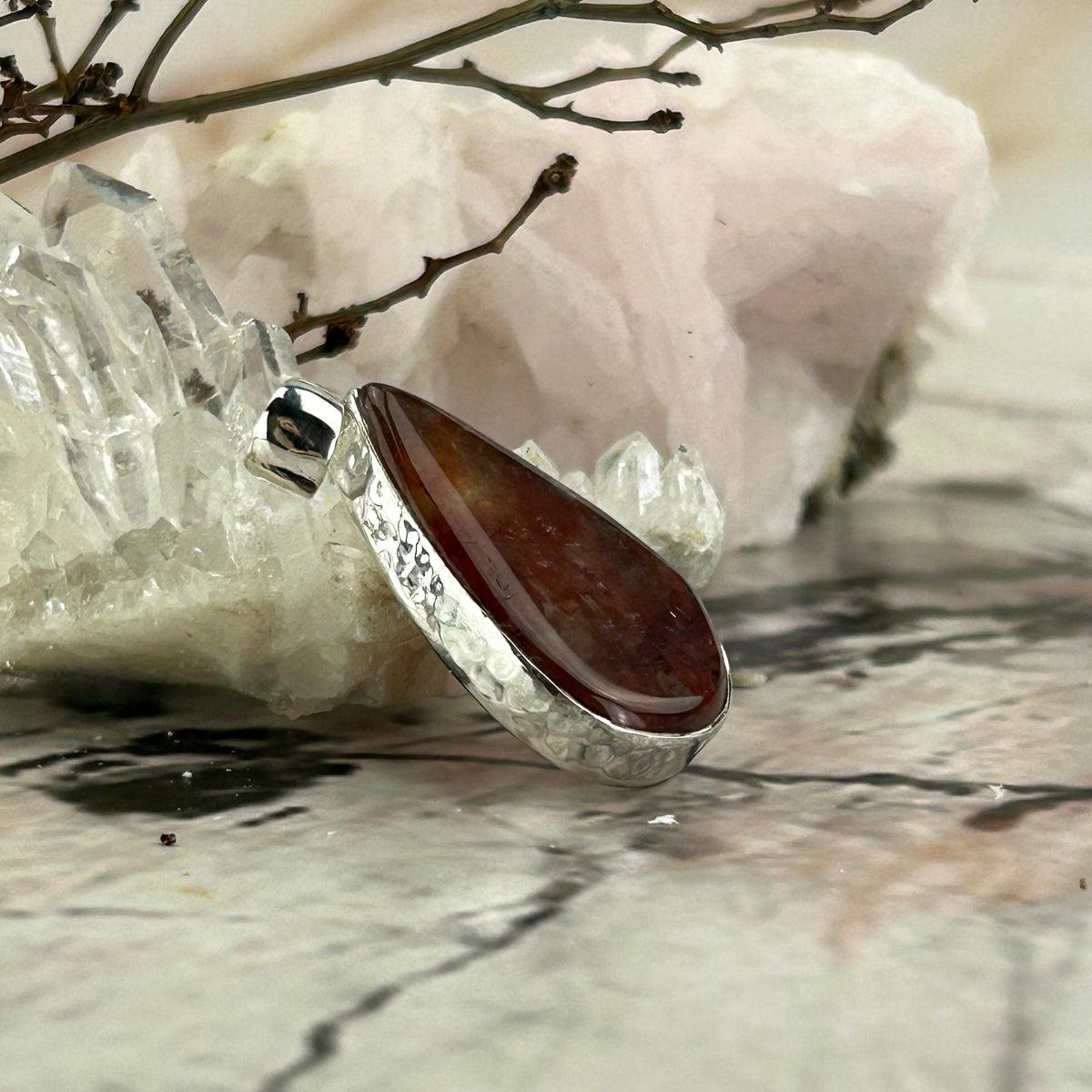 Harlequin Quartz Pendant