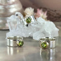 Brilliant Cut Peridot Wide Ring