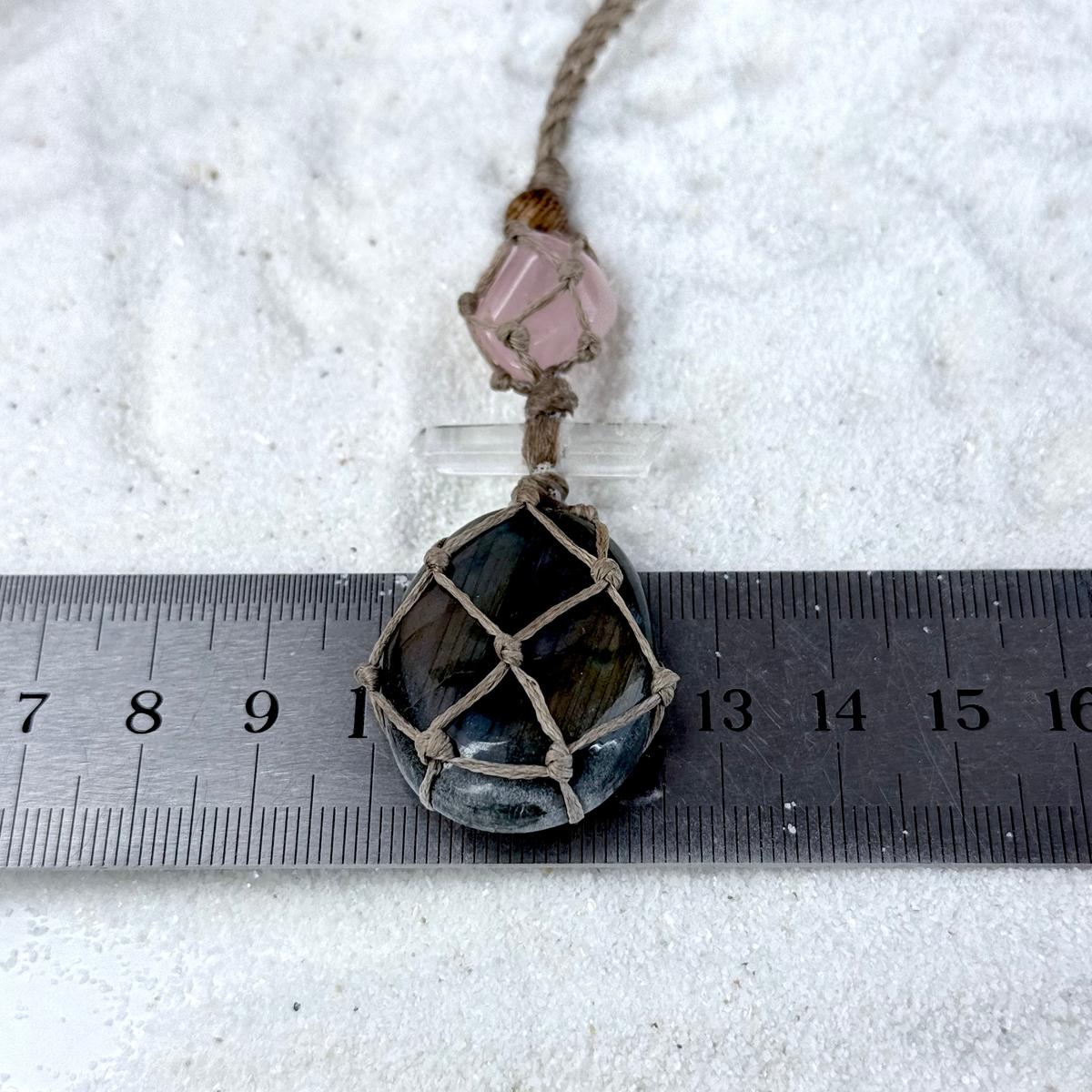 Organic Stone Cord Necklace