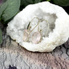 Oval Cut Rose Quartz Earrings