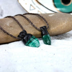 Malachite Cord Necklace