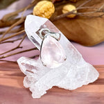 Rose Quartz Teardrop Pendant