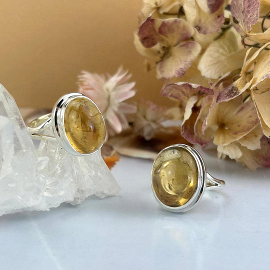 Citrine Oval Rings
