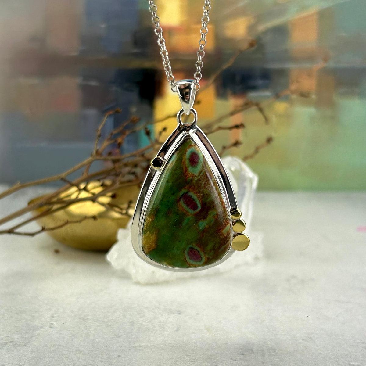 Ruby Fuchsite Pendant