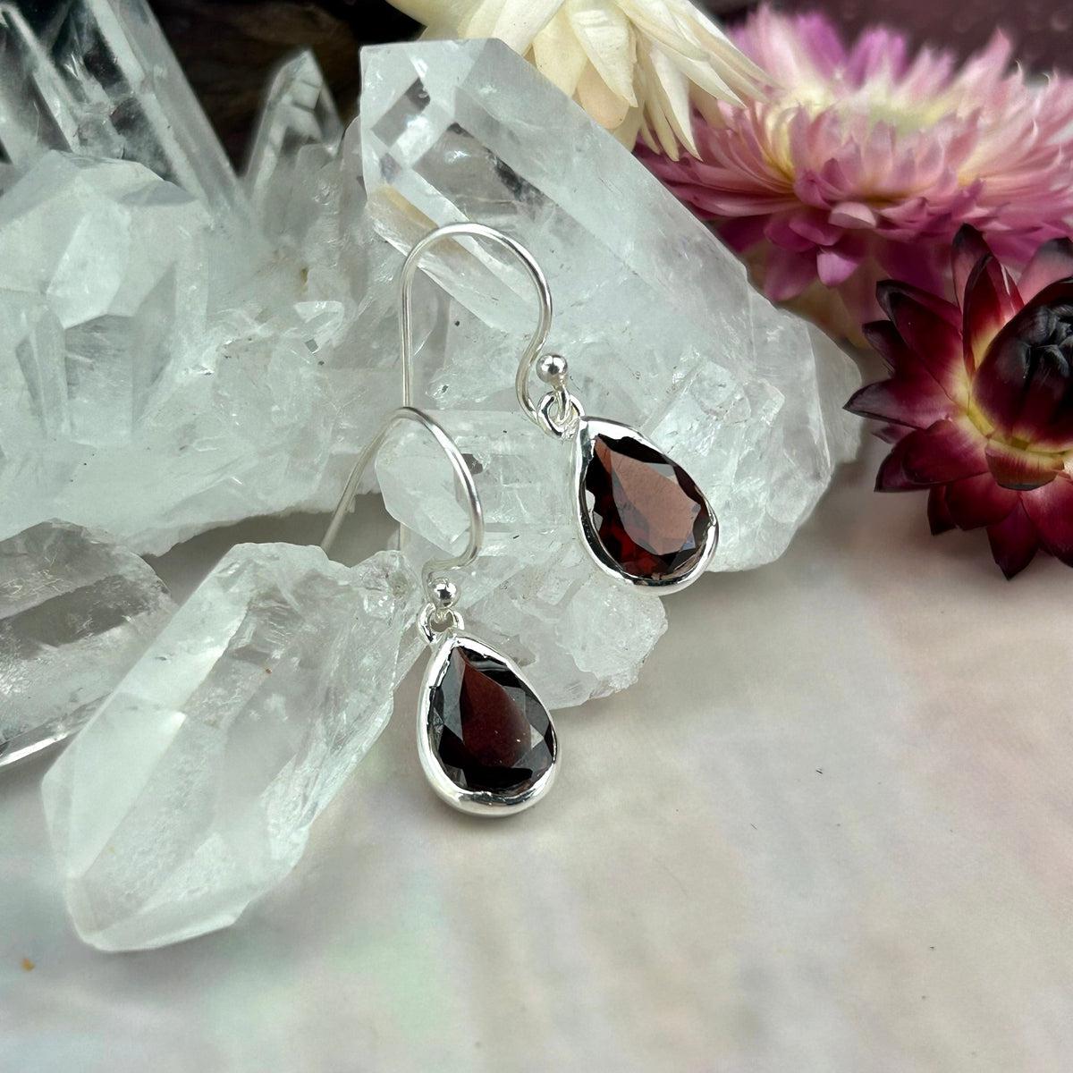 Delicate Garnet Earrings