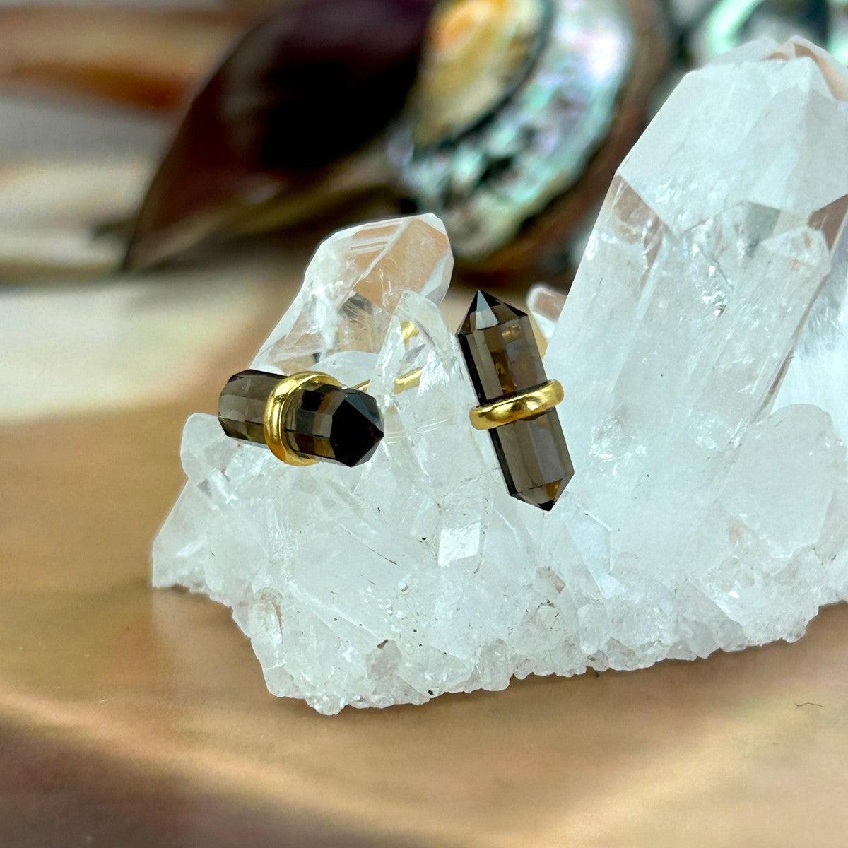 Double Terminated Stud Earrings