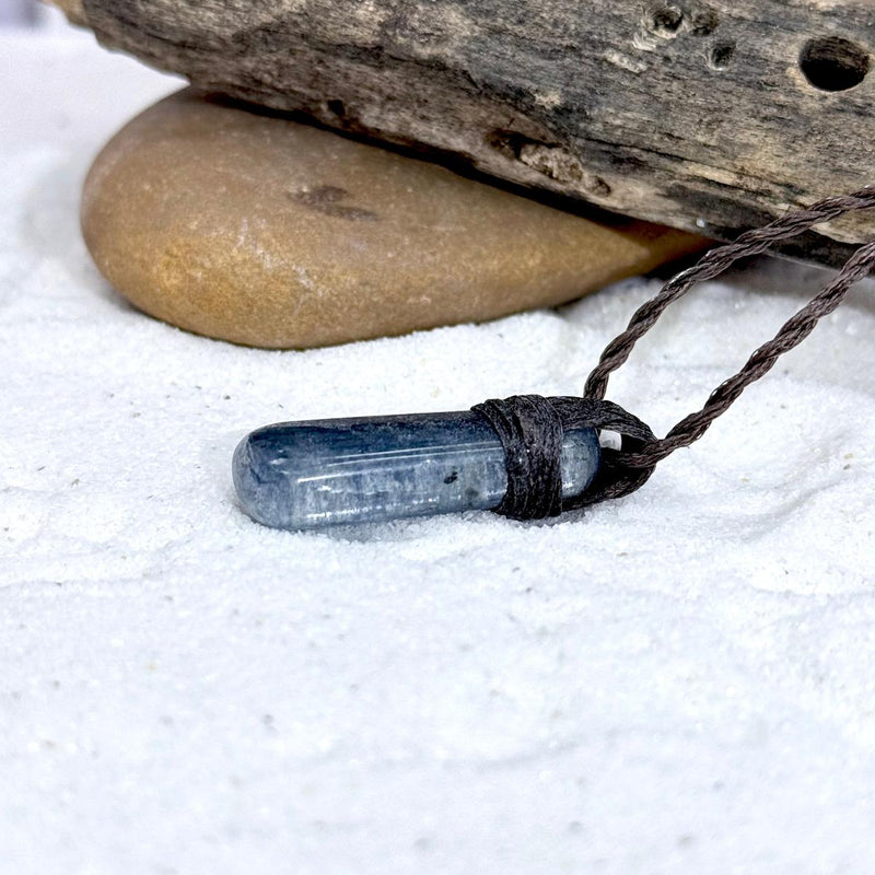 Polished Stone Cord Necklace