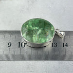 Green Fluorite Silver Pendant