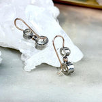 Mixed Metal Gemstone Earrings